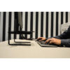 vista lateral suporte monitor mesa