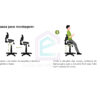 banco semi-sentado ergonômico gás com encosto e backsystem montagem 02