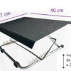 Apoio Ergonômico para Pés Seven - Bandeja Aço / 7 Alturas / Aço Cromado - Image 2