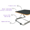 Apoio Ergonômico para Pés Seven - Bandeja MDF / 7 Alturas / Aço Cromado - Image 2
